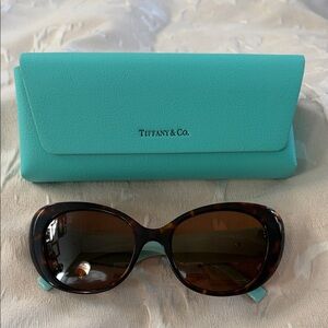 Tiffany & Co. Tortoise Sunglasses with Aqua Case